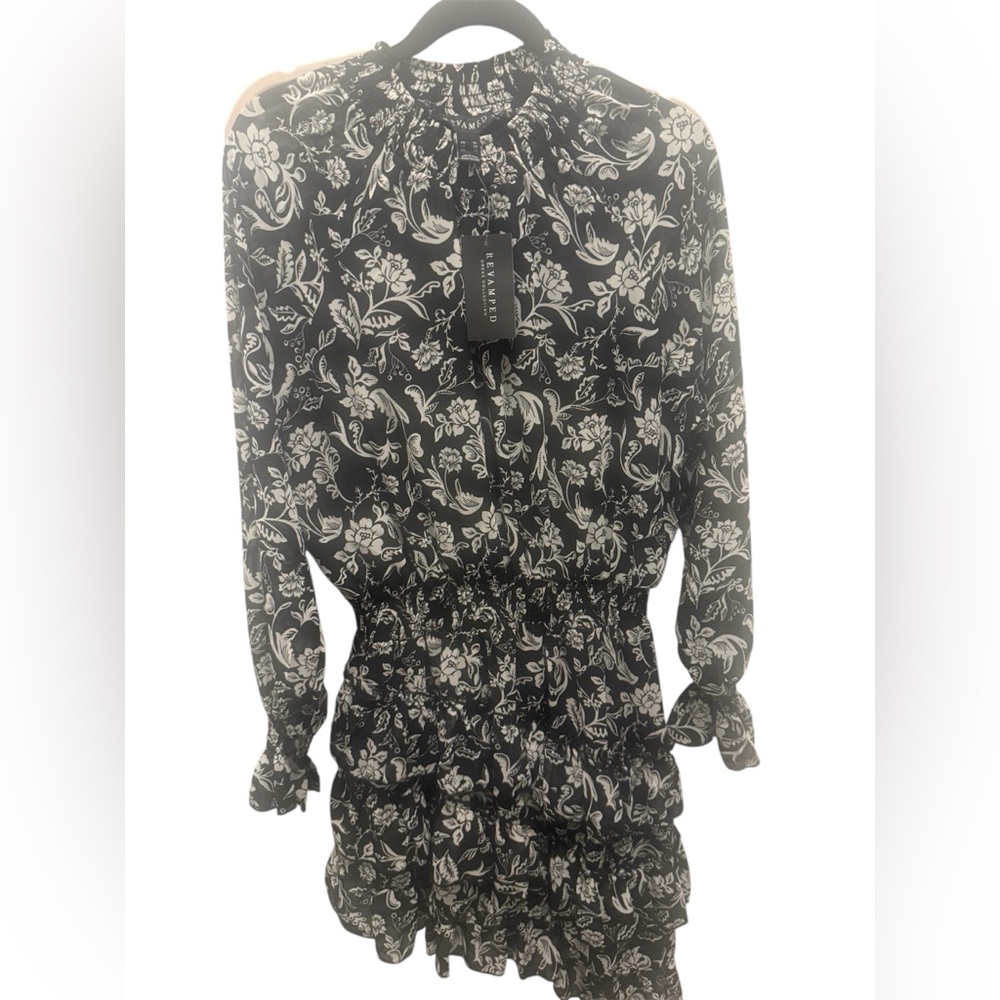 New with Tags Revamped Monochrome Floral Dress